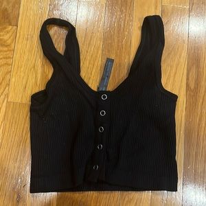 Out from Under for Urban Outiftters black crop tank top